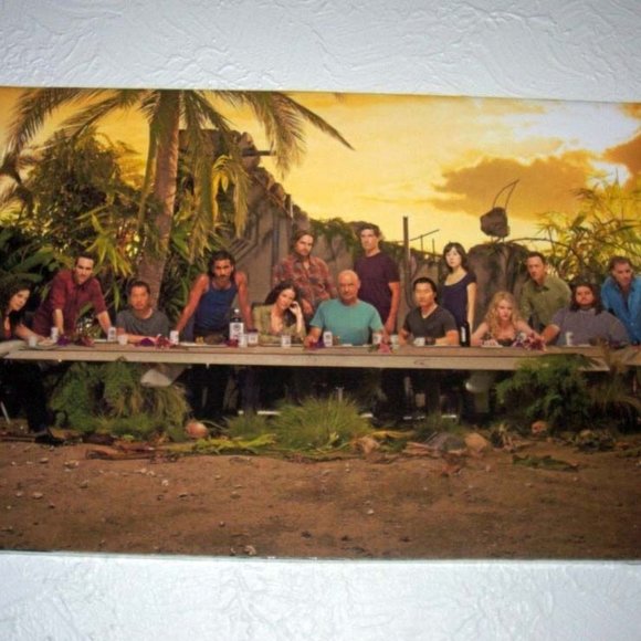 ABC tv show LOST Last Supper 19 X 13 cast print poster - Picture 1 of 1